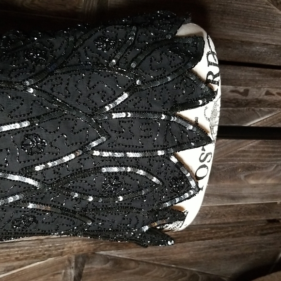 Vintage Stenay Silk Beaded Sequin Cocktail Blouse-size Med - Picture 4 of 11